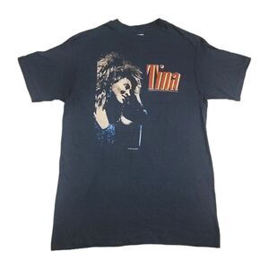 Vintage 1985 Tina Turner Private Dancer Tour Concert T-Shirt Pepsi Medium